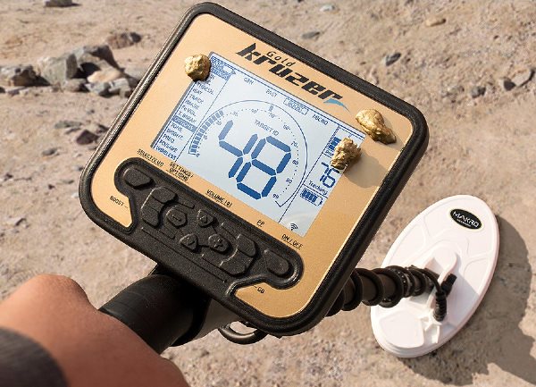 شاشة جهاز كشف الذهب الخام جولد كروزر